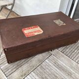 vintage leather suitcase