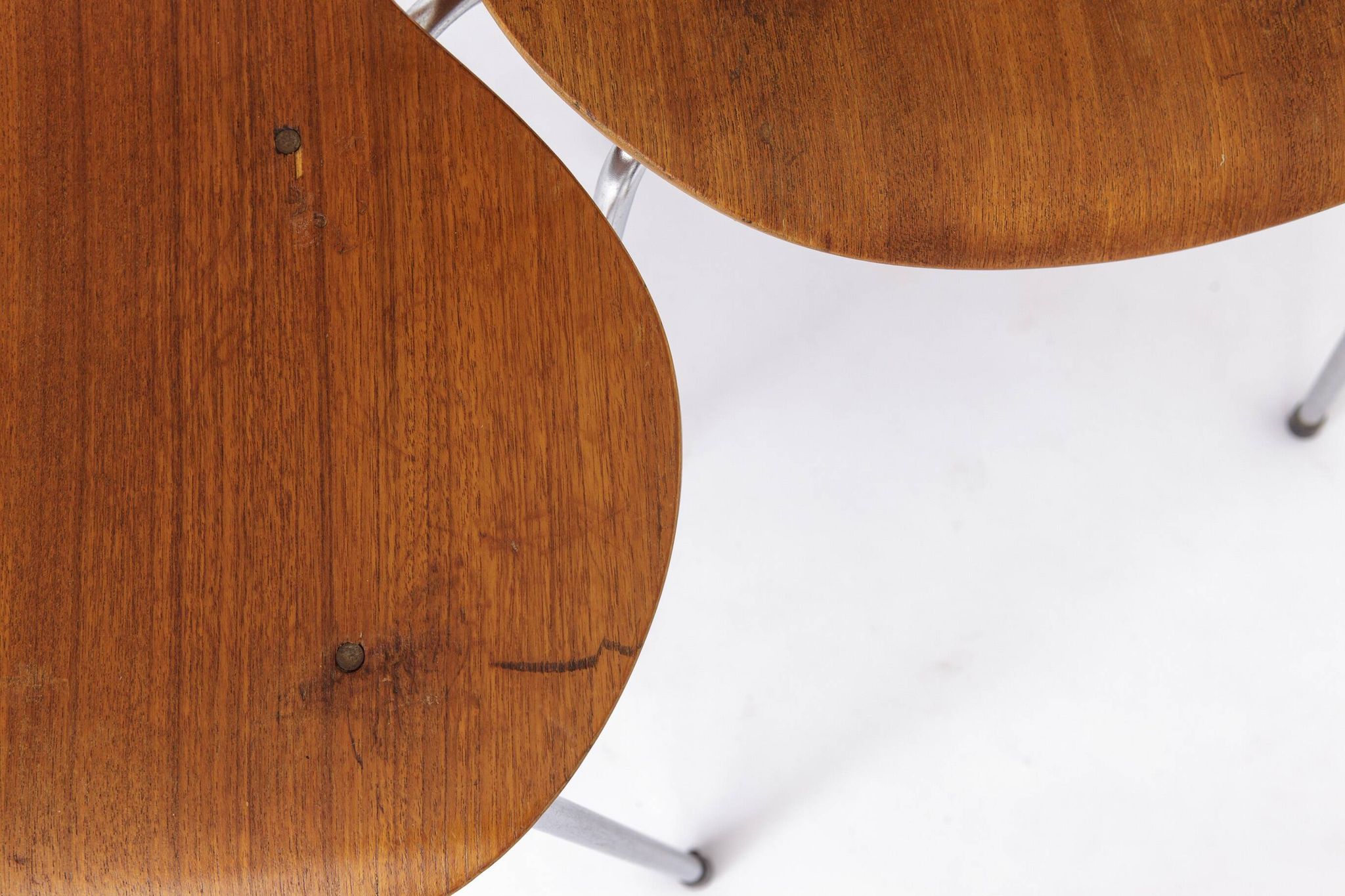 Set of 6 Vintage Stacking Chairs, 1960s, Teak - German Design