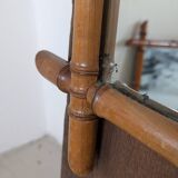 3 bamboo-look mirrors