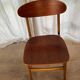 5 beech and teak chairs - Denmark 50s/60s