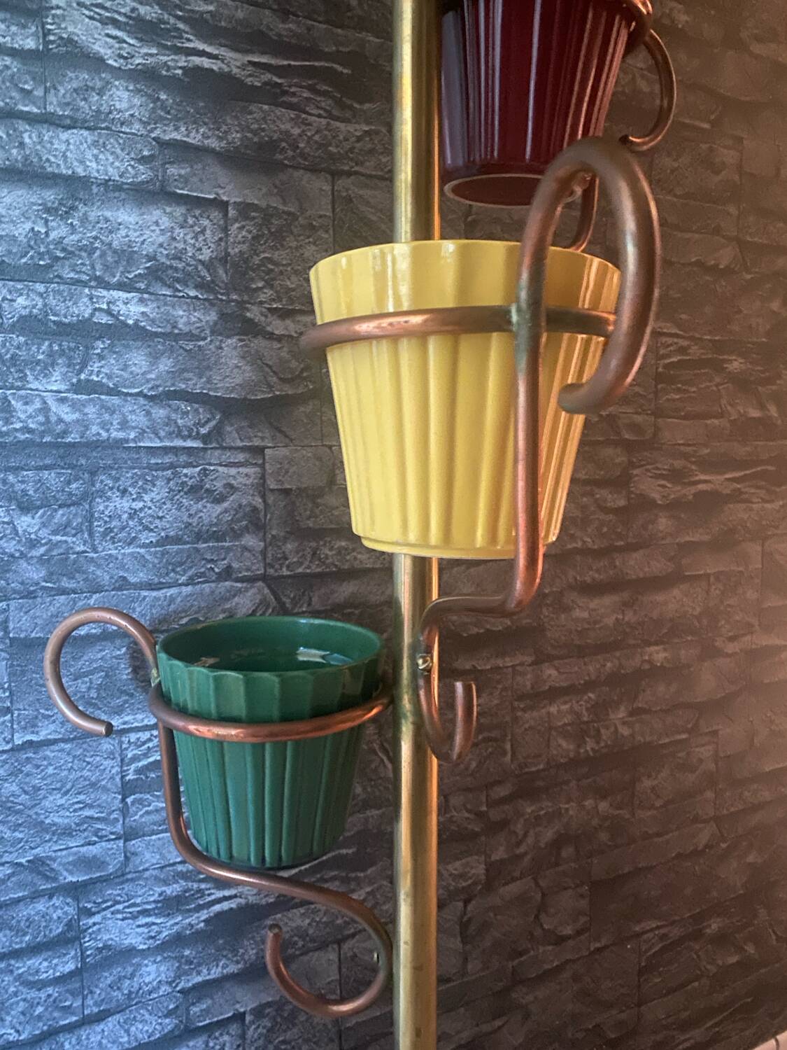 Very beautiful vintage plant stand lamp