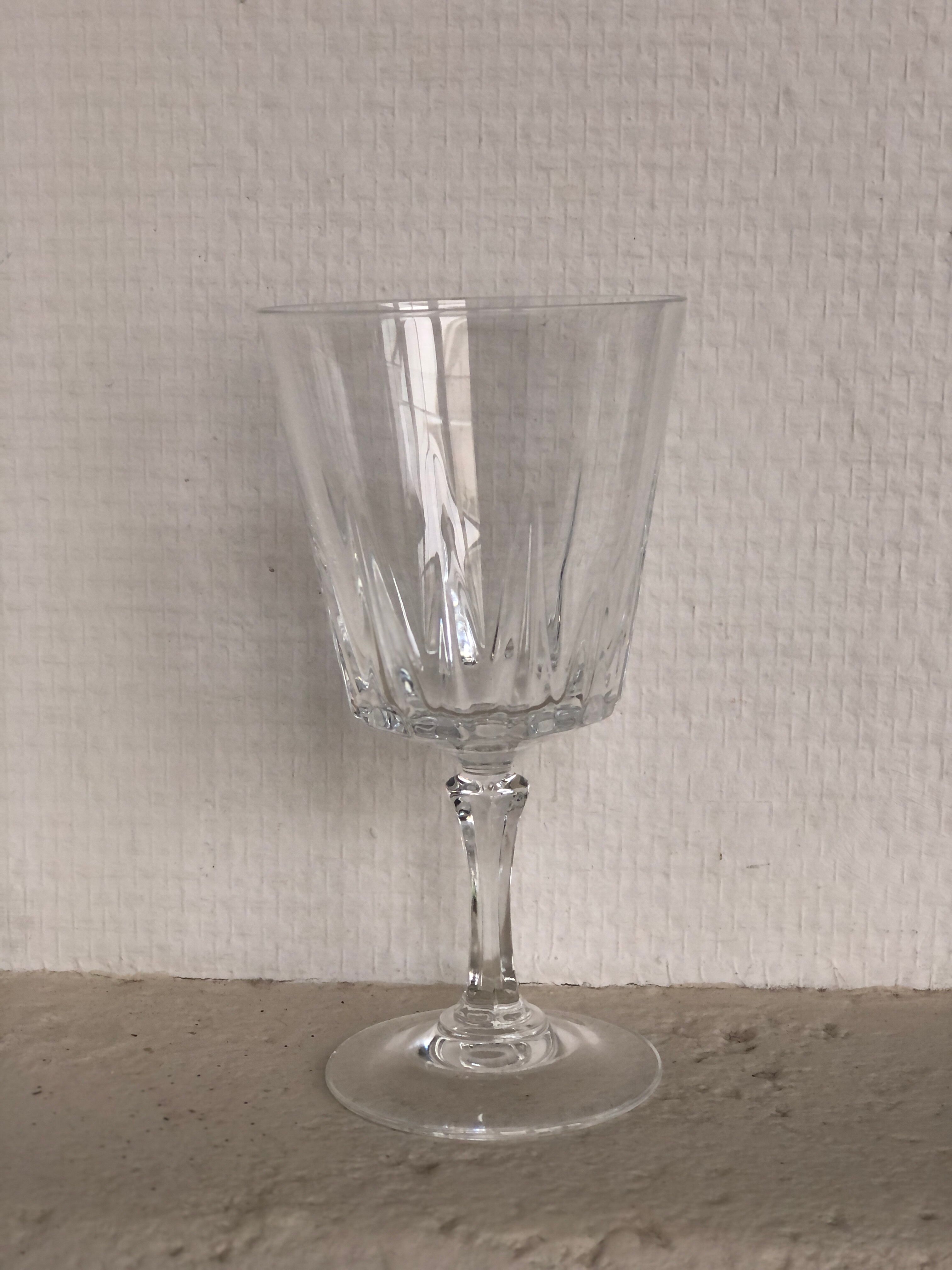 Crystal wine glasses