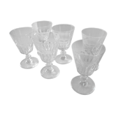 Service of six glasses on foot "Saint Louis"