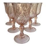 Pink wine glasses