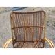 Fauteuil rotin, osier vintage