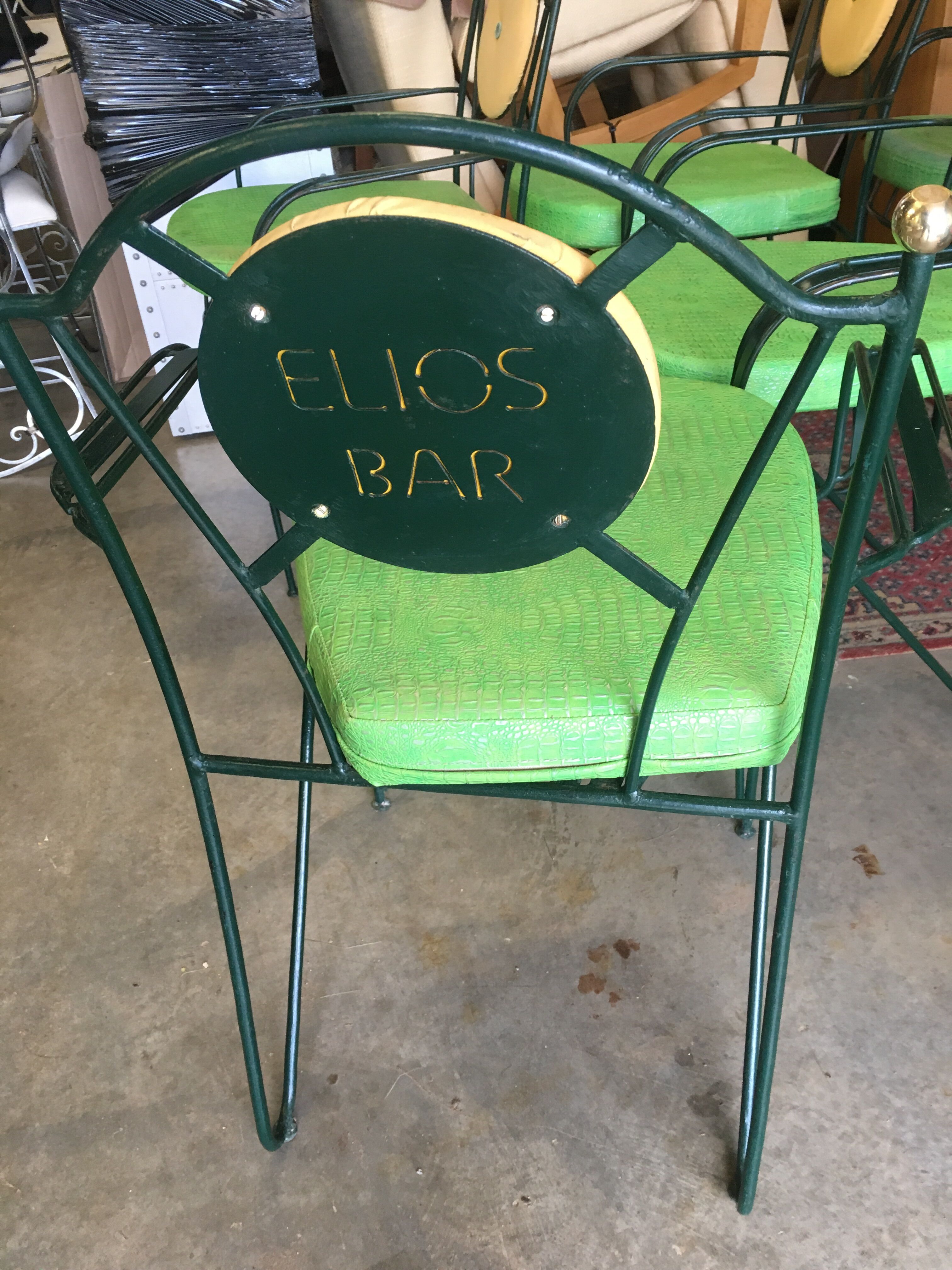 Suite of 4 bar chairs from the 50s/60s