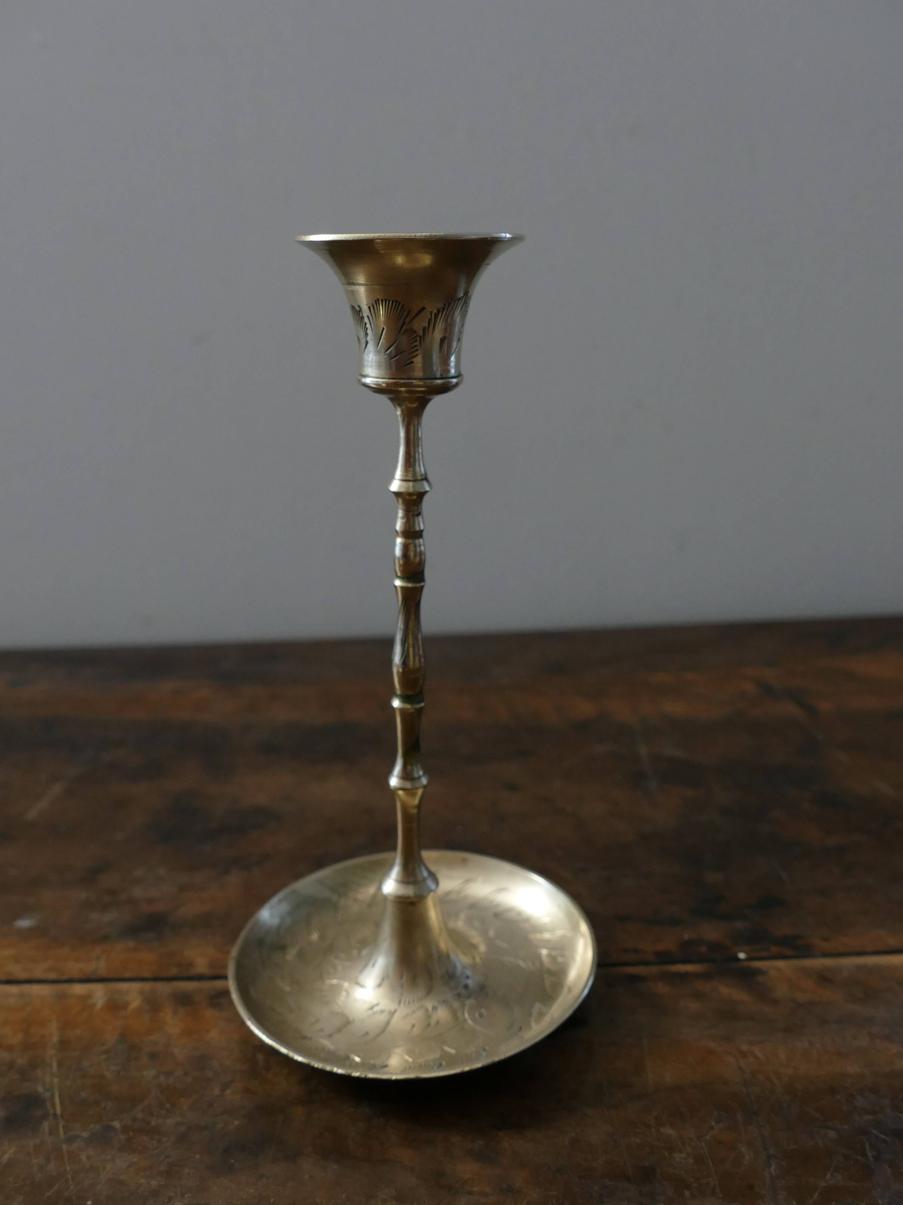 Brass candle holder