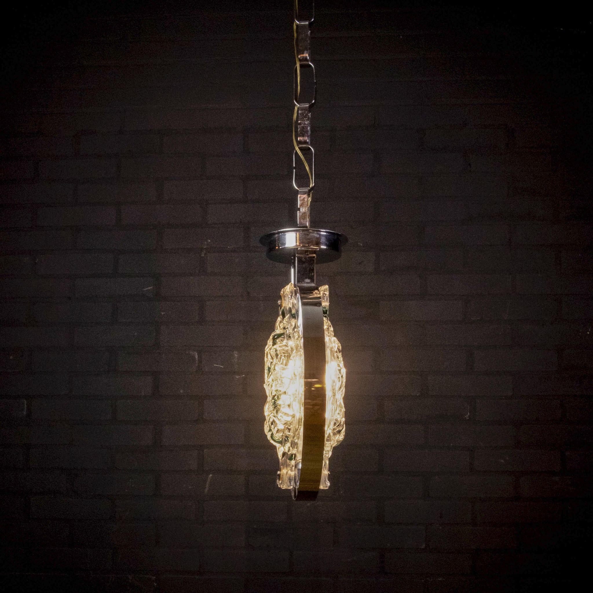 Suspension en verre de Murano par Toni Zuccheri