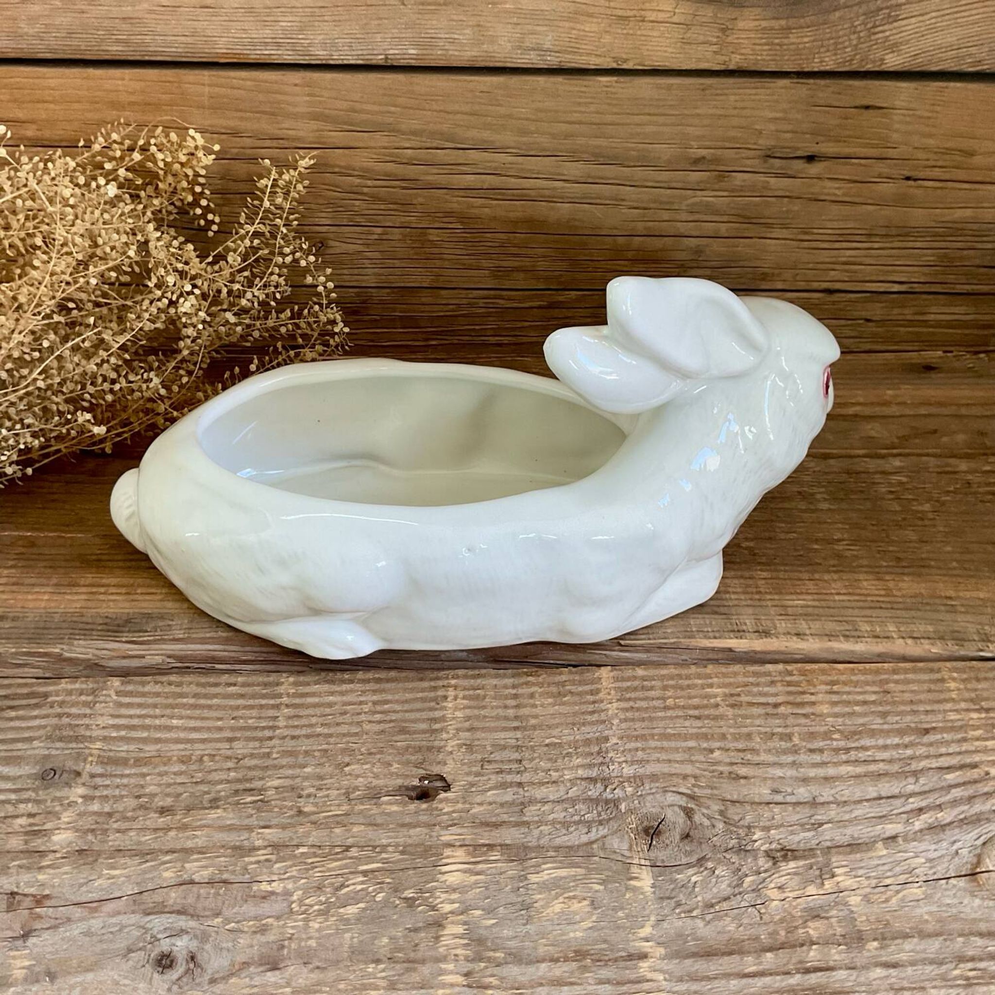 Terrine lapin blanc vintage