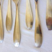 6 fourchettes Apollo en métal argenté poinçonnées 2106245
