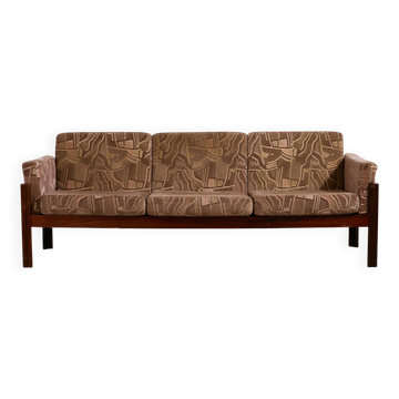 MK11213 Three-seater rosewood sofa