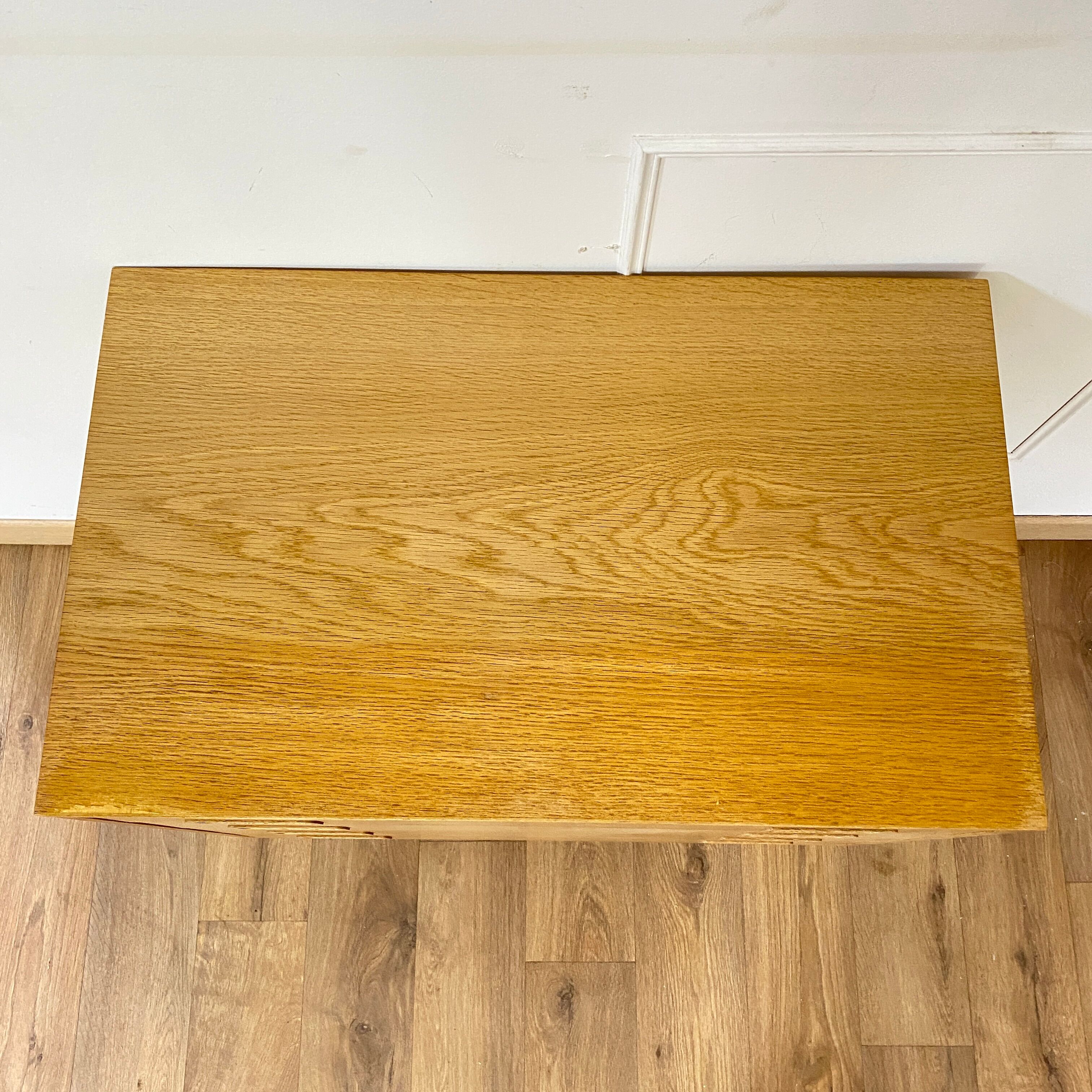 Scandinavian oak chest of drawers by Hundevad