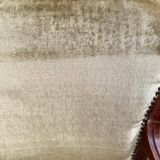 Imperial armchair in oak and beige velvet from the 19th century