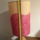 Vintage lamp with a carved wooden base from the 1970s.