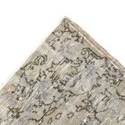 5x9 Rug For Living Room Gray Blue Handmade Wool Antique Turkish Rug, 156x264Cm