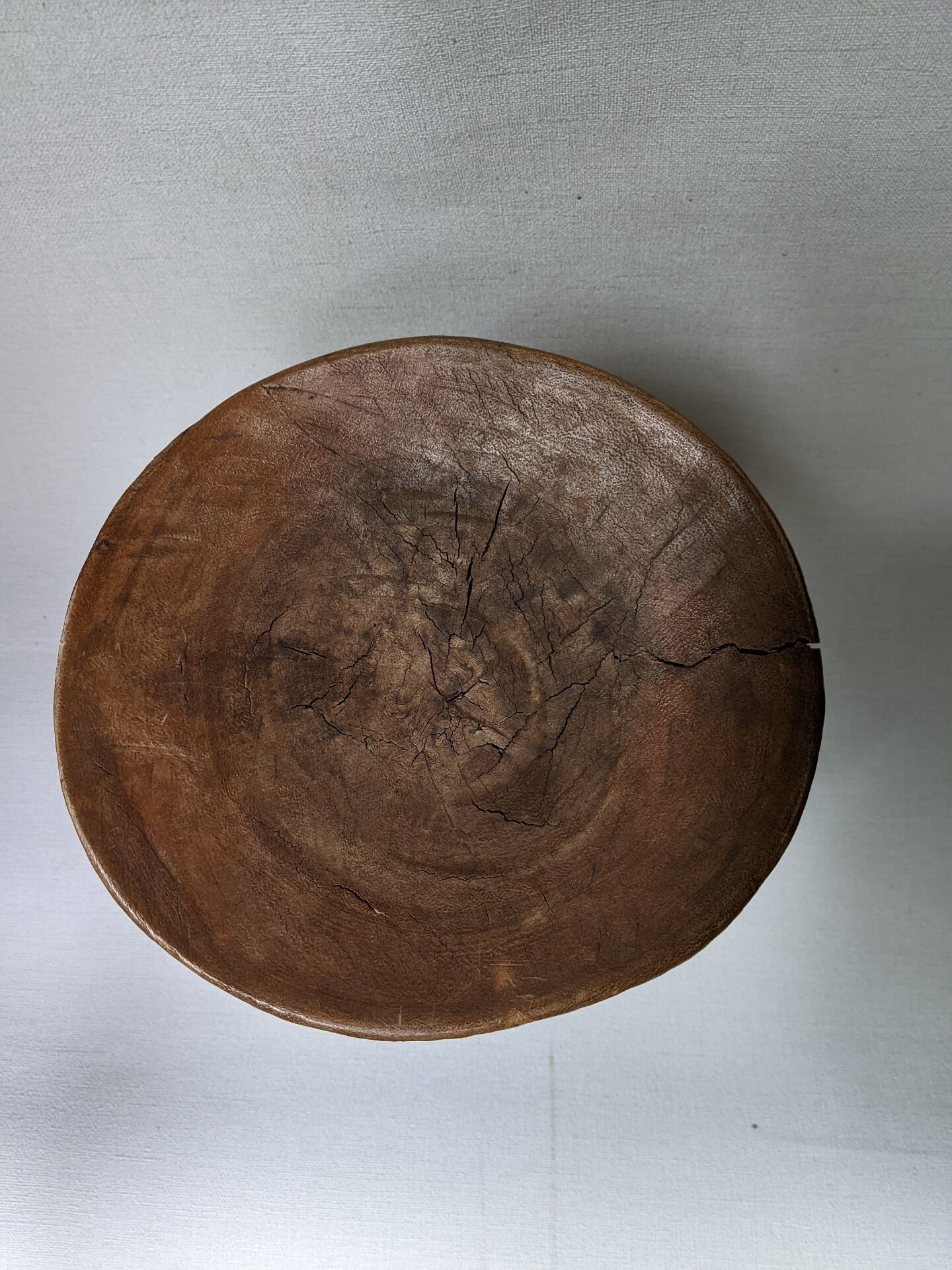 Tabouret tripode en bois Éthiopien décoration ethnique tribal