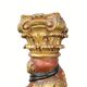 Paire de sculptures, colonnes torsadées, bois sculpté, doré et polychrome, XVIIIe siècle – Espagne