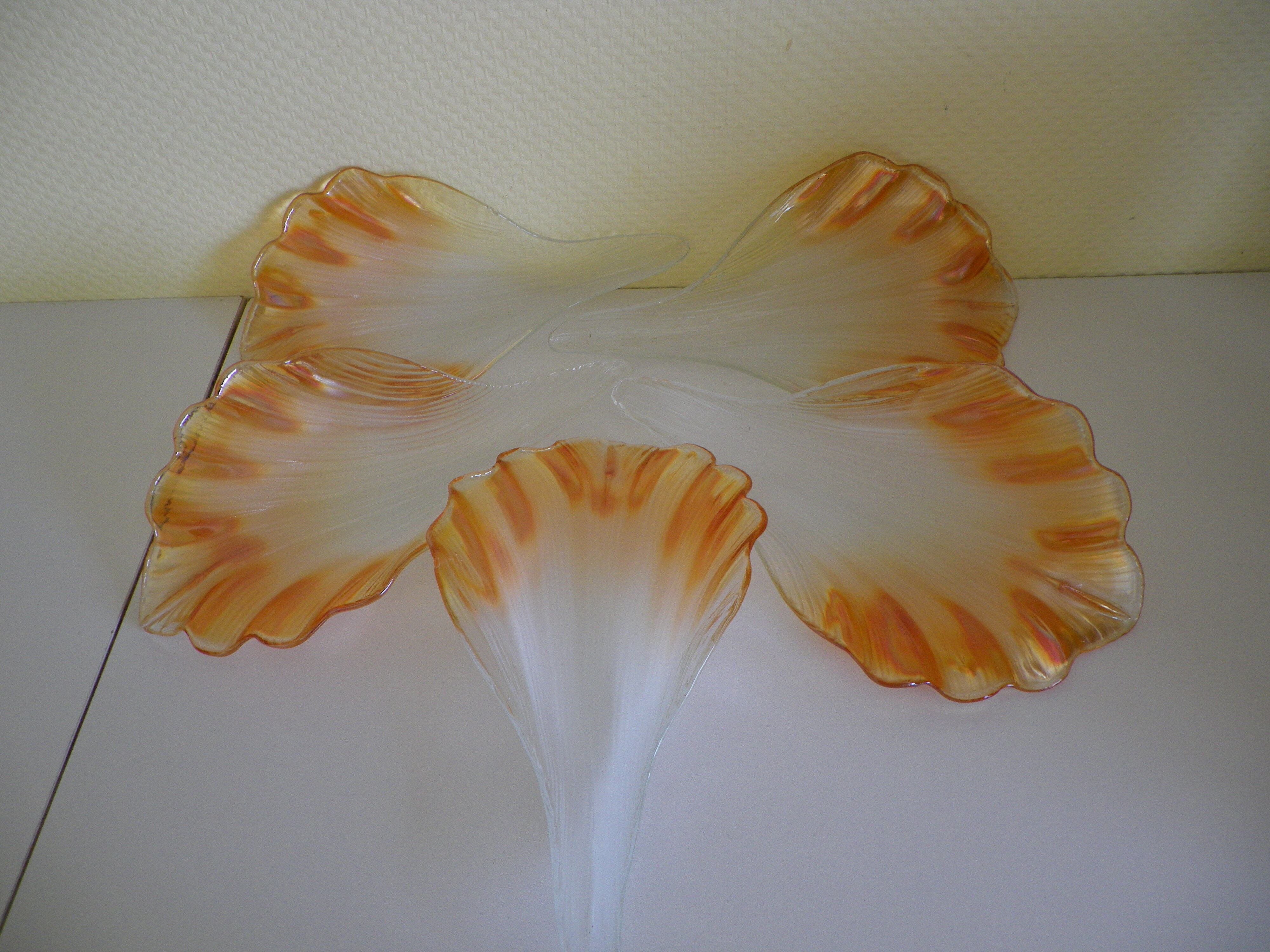 Chandelier to 5 branches art deco 1980