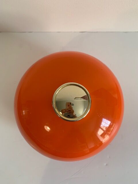 Vintage 70s orange ice cube tray