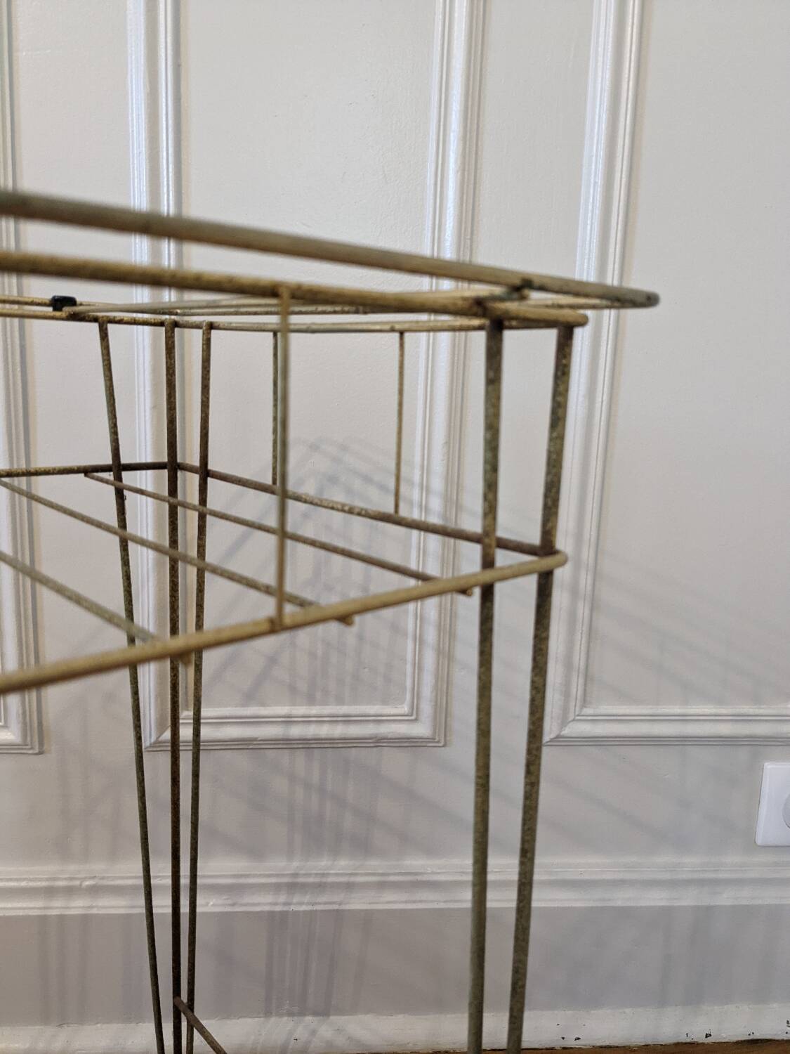 Metal serving trolley