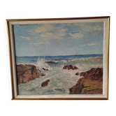 Oil on cardboard Emile Viallate