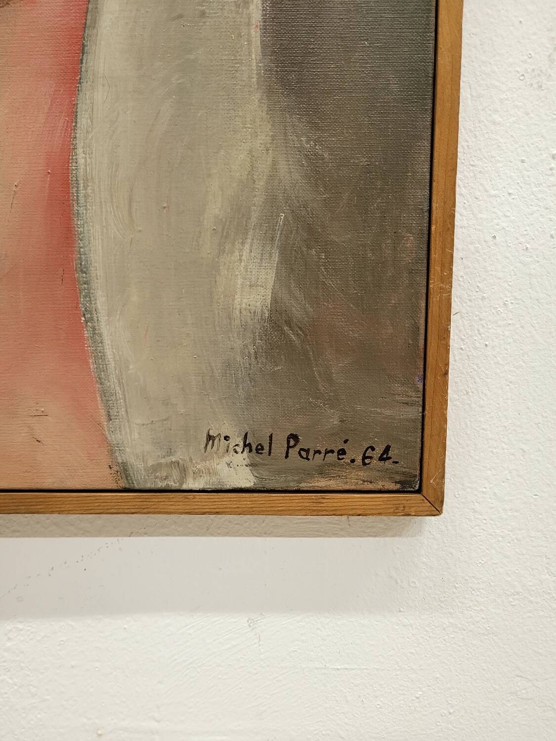 Michel Parré modern painting in the spirit of Maurice Bacon 1964