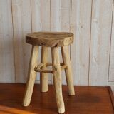 Teak stool raw wood