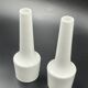 Pair of vintage white ceramic bud vases