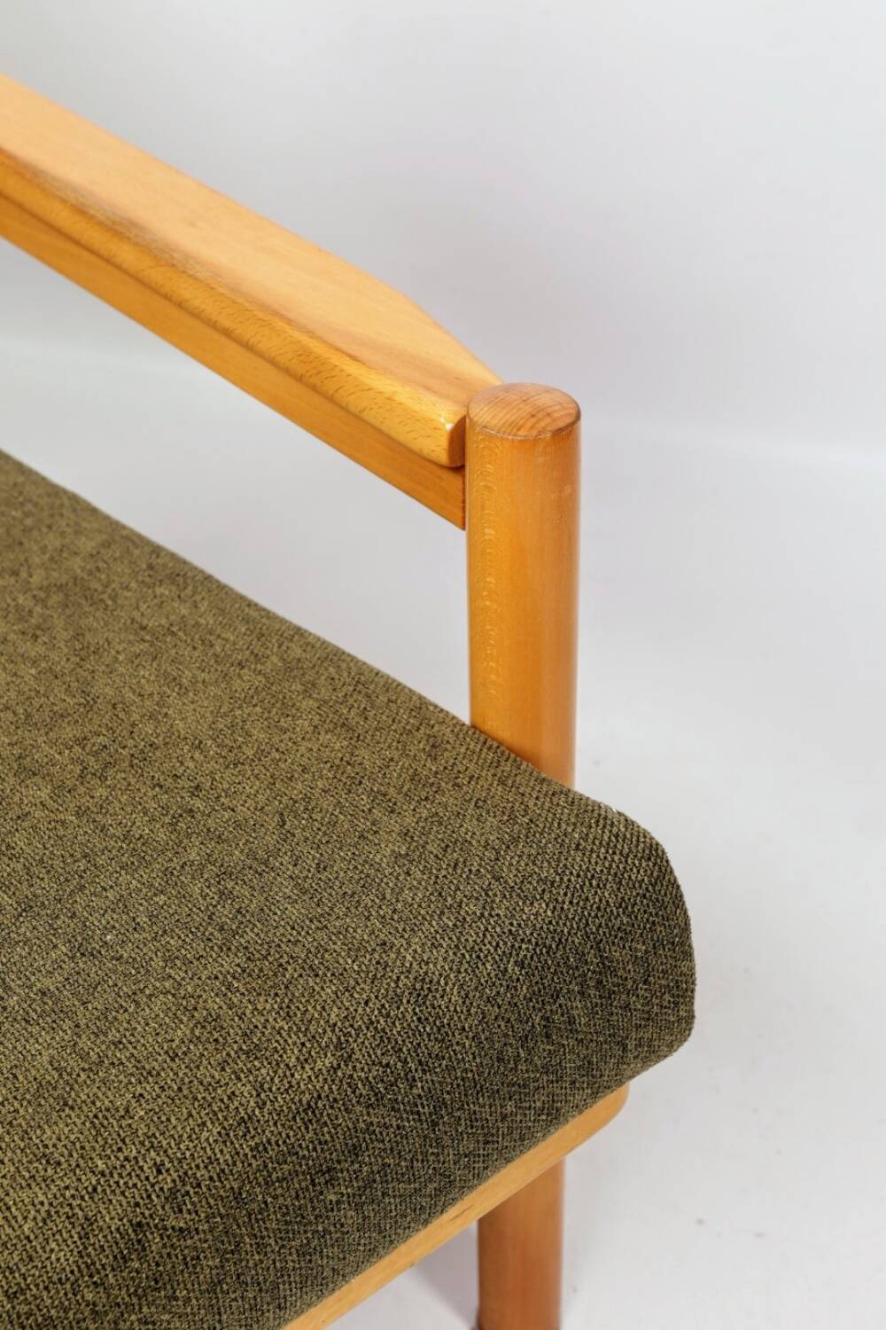 Scandinavian armchair green olive mid century modern design 1960