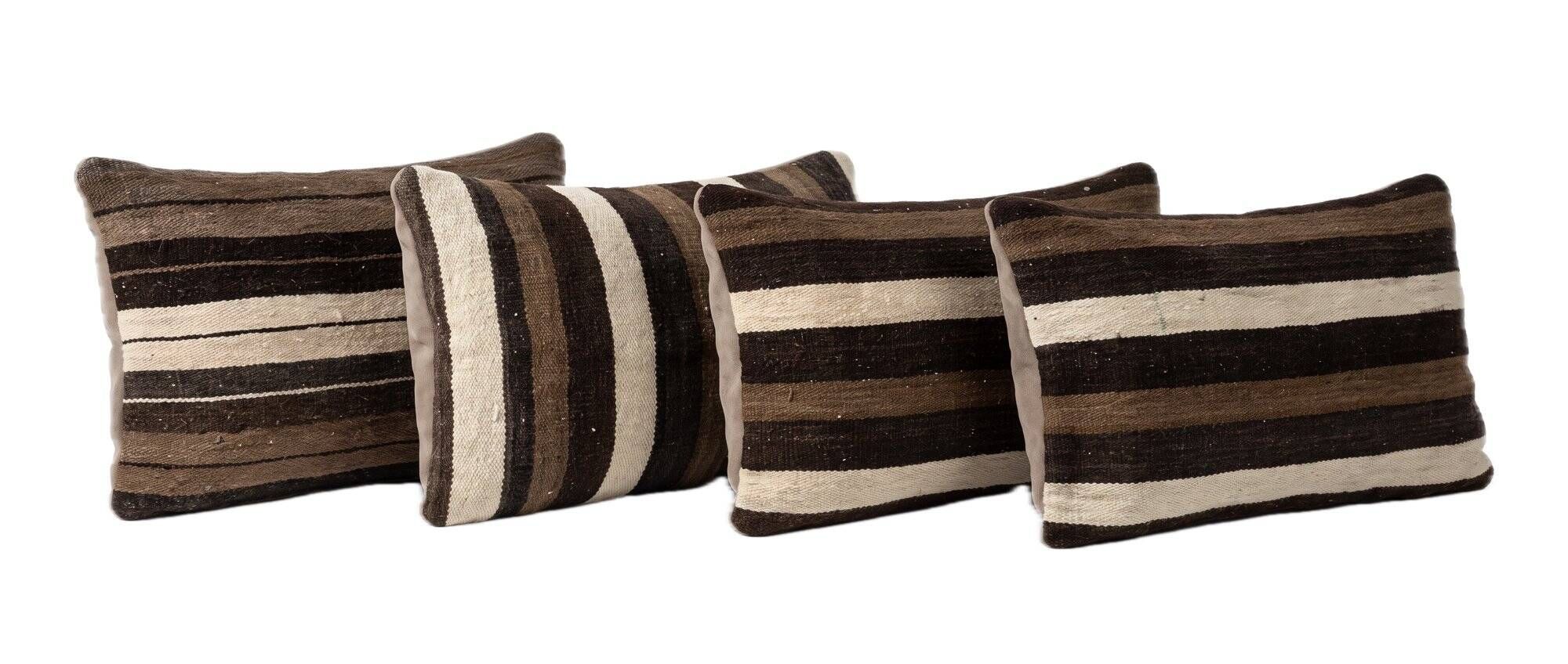 Set of 4 vintage kilim cushion covers 40x60 cm