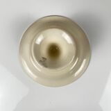 Longwy compote dish, early 20th century, floral decoration.