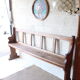 Oak church bench