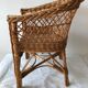 Child armchair vintage rattan