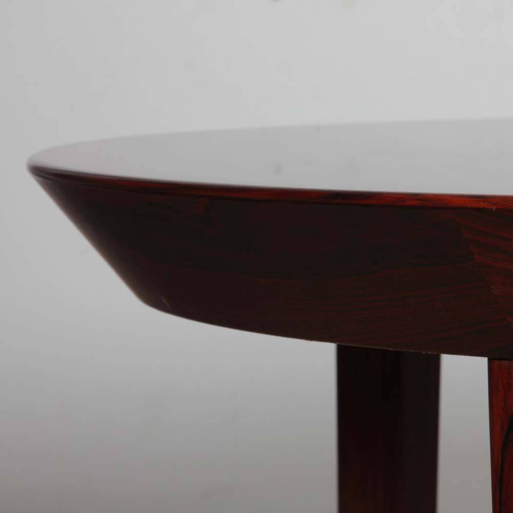Round extendable table by Ole Hald for Gudme Møbelfabrik, 1960