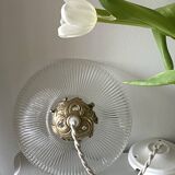 Holophone glass pendant light