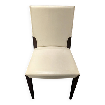 Set of 5 vintage Cattelan Italia chairs – Italian design, cream white