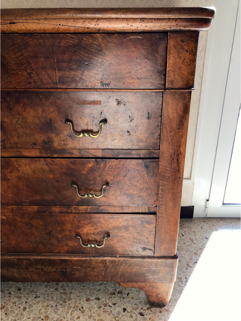 Old country chest of drawers nineteenth century