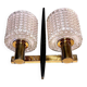 Carl fagerlund, wall lamp, brass & crystal, by , mid-century sweden
