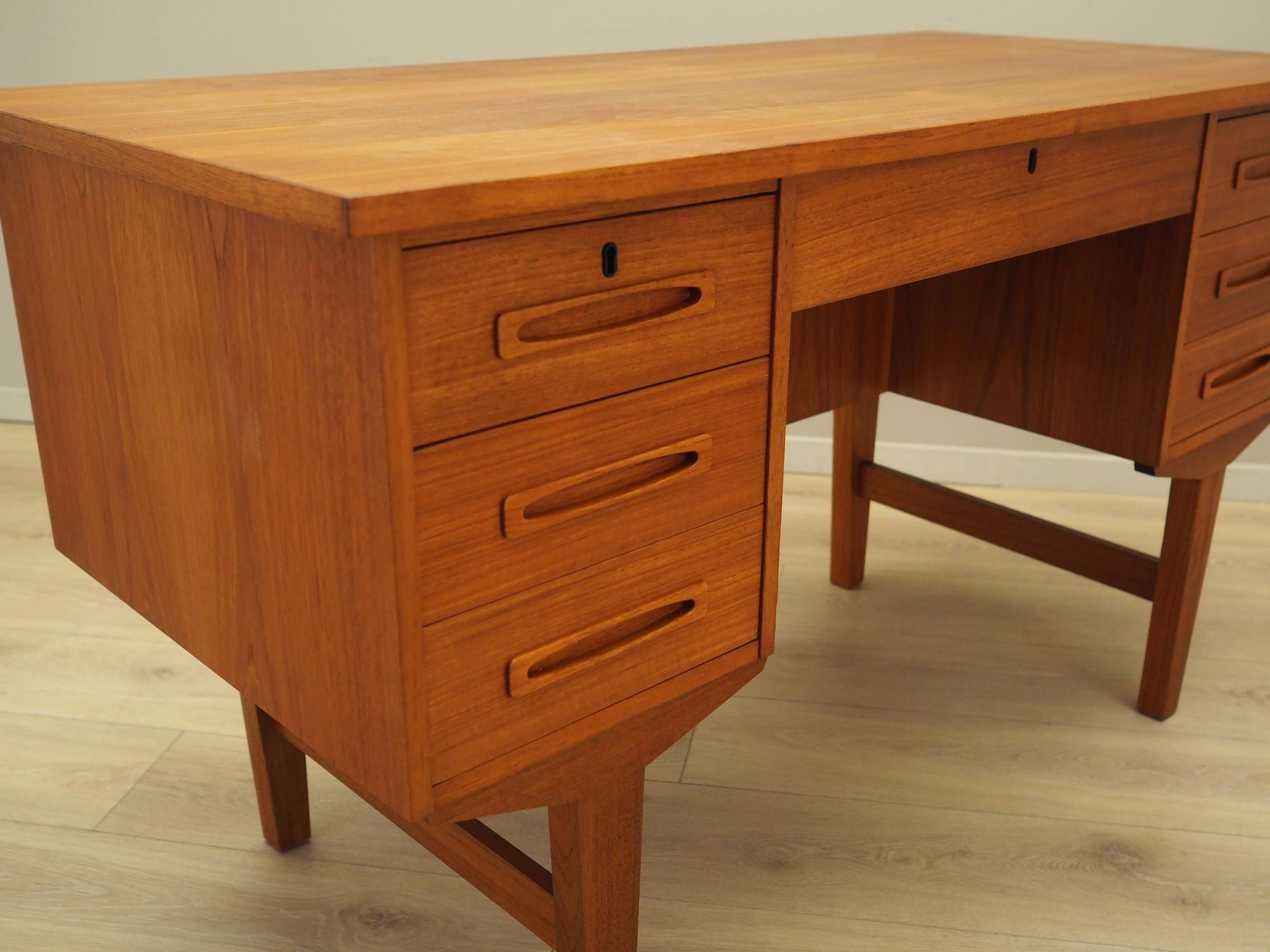 Teak desk, Danish design, 1960s, production: Denmark