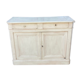 2-door furniture, 2 white patina drawers