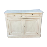 2-door furniture, 2 white patina drawers