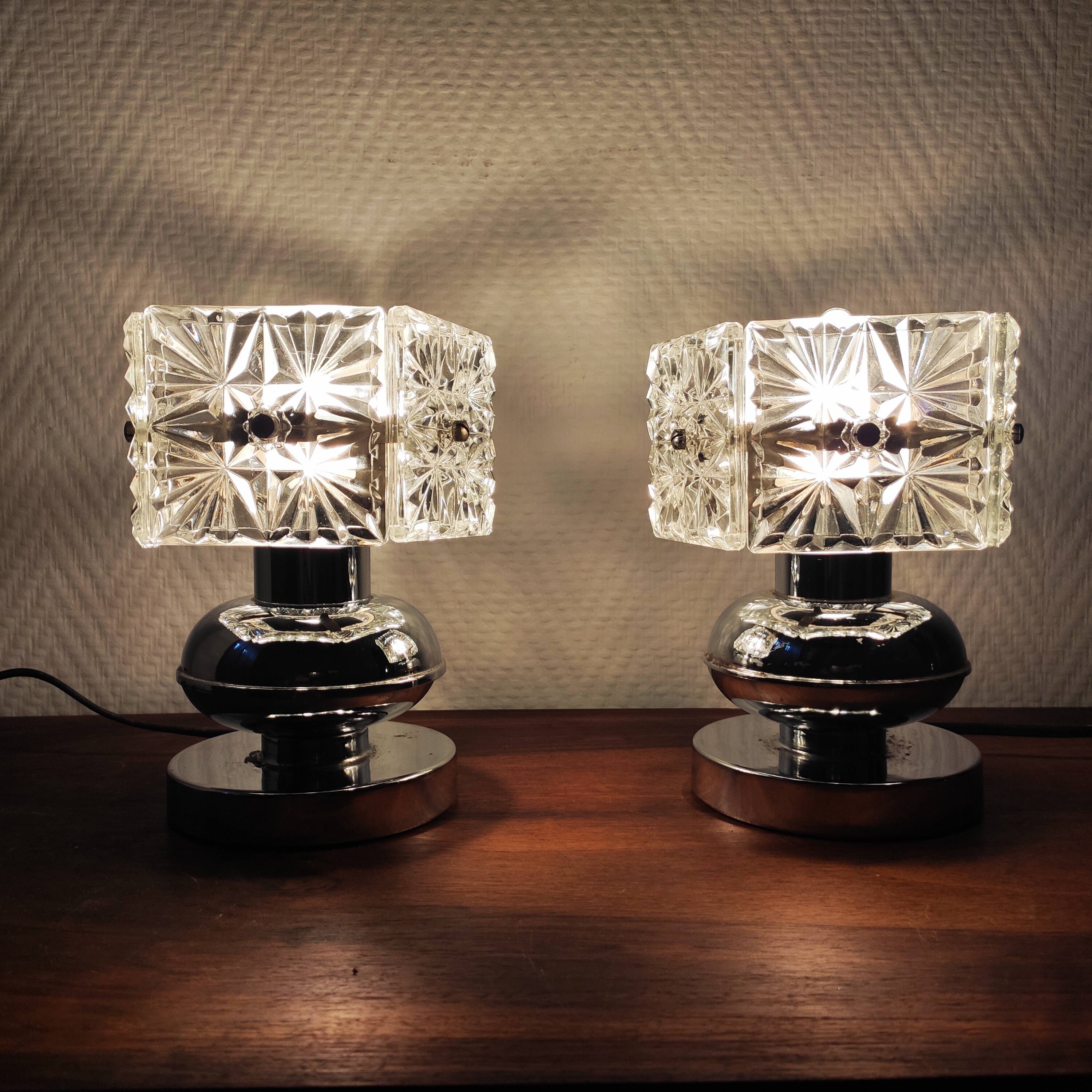 Pair of Vintage 1970s Lamps