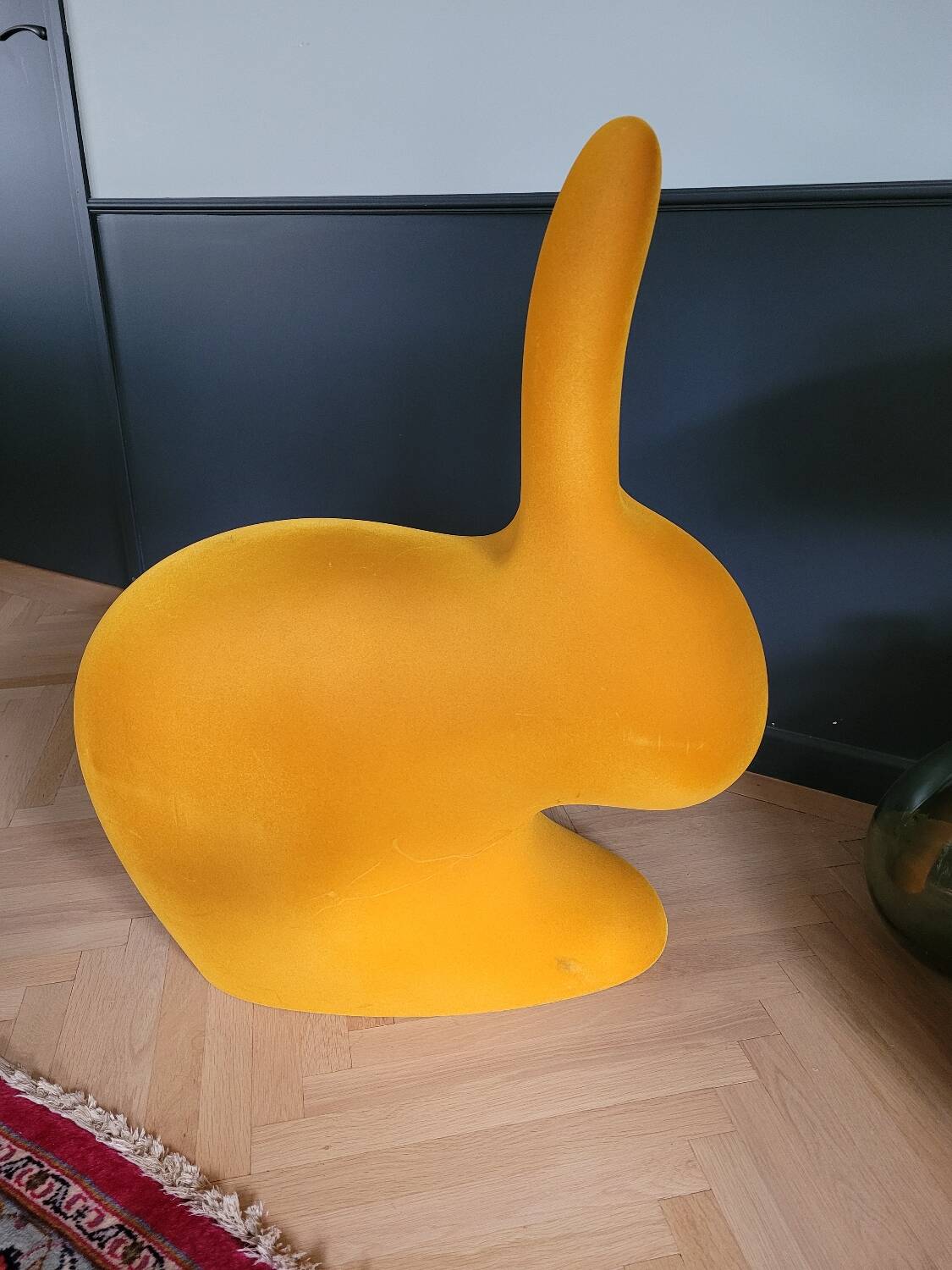 Rabbit chair by Stefano Giovannoni - Large velvet model