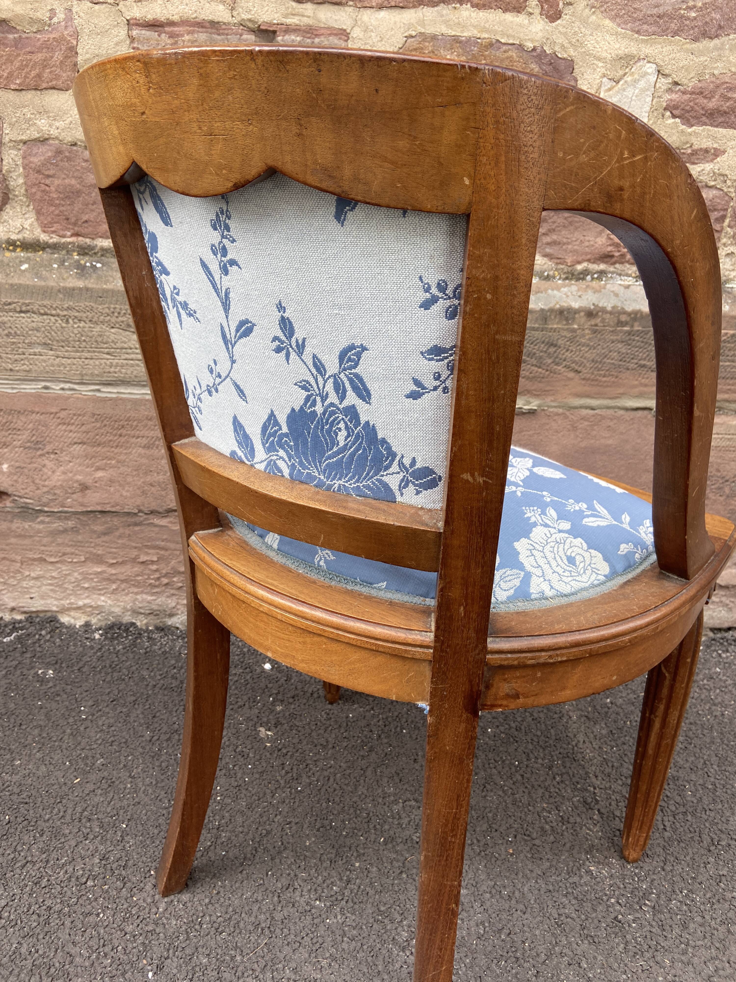 Office armchair gondola art deco mahogany 1930