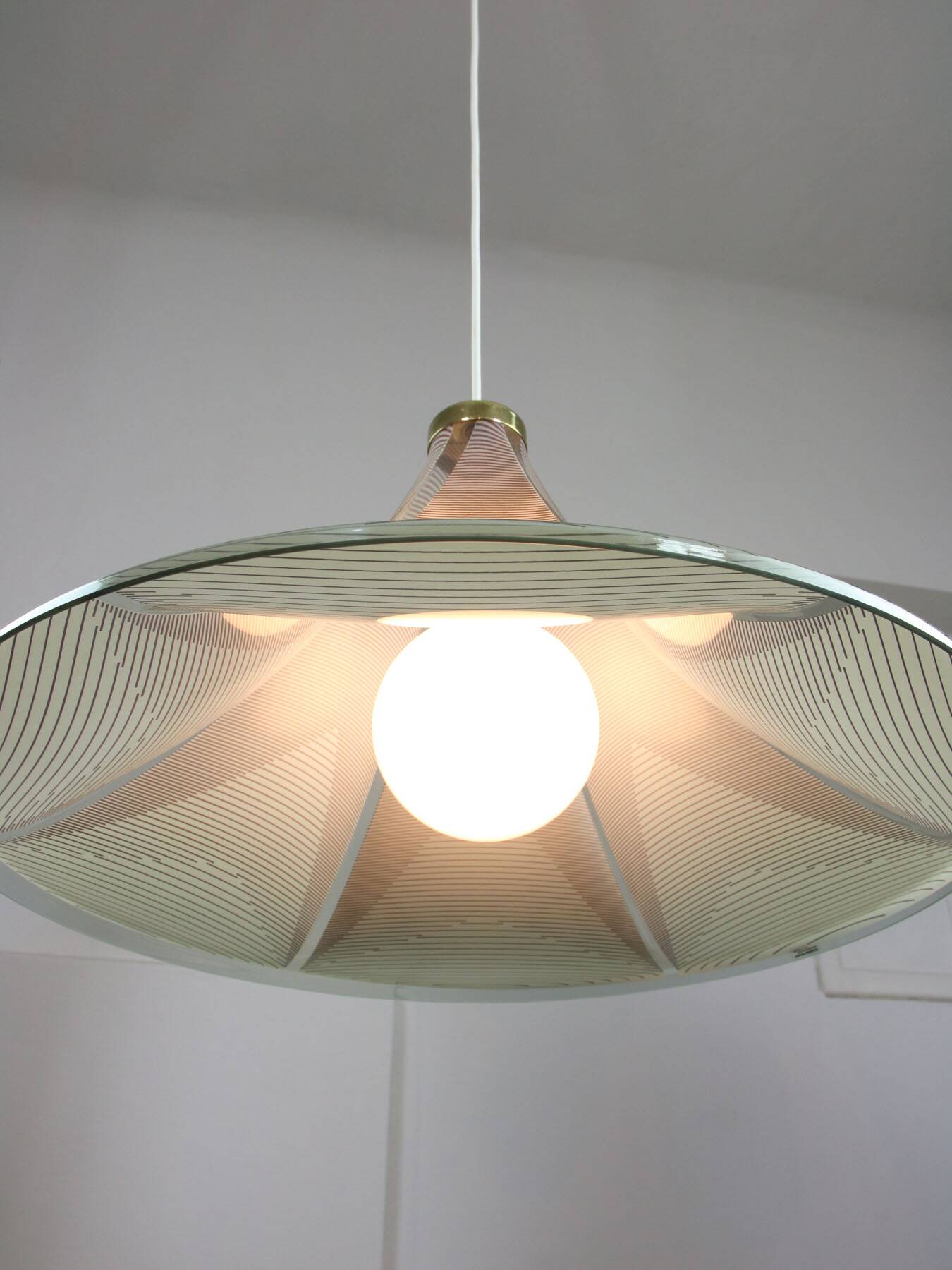 Vintage Trumpet Pendant Lamp from Meblo, 1970s