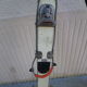 Vintage pair of wooden skis from the 1960s - Cabanon