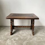 50s Brutalist Oak Coffee Table