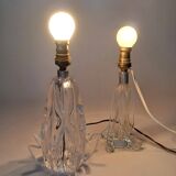 Pair of crystal lamps, France 1940/1950.