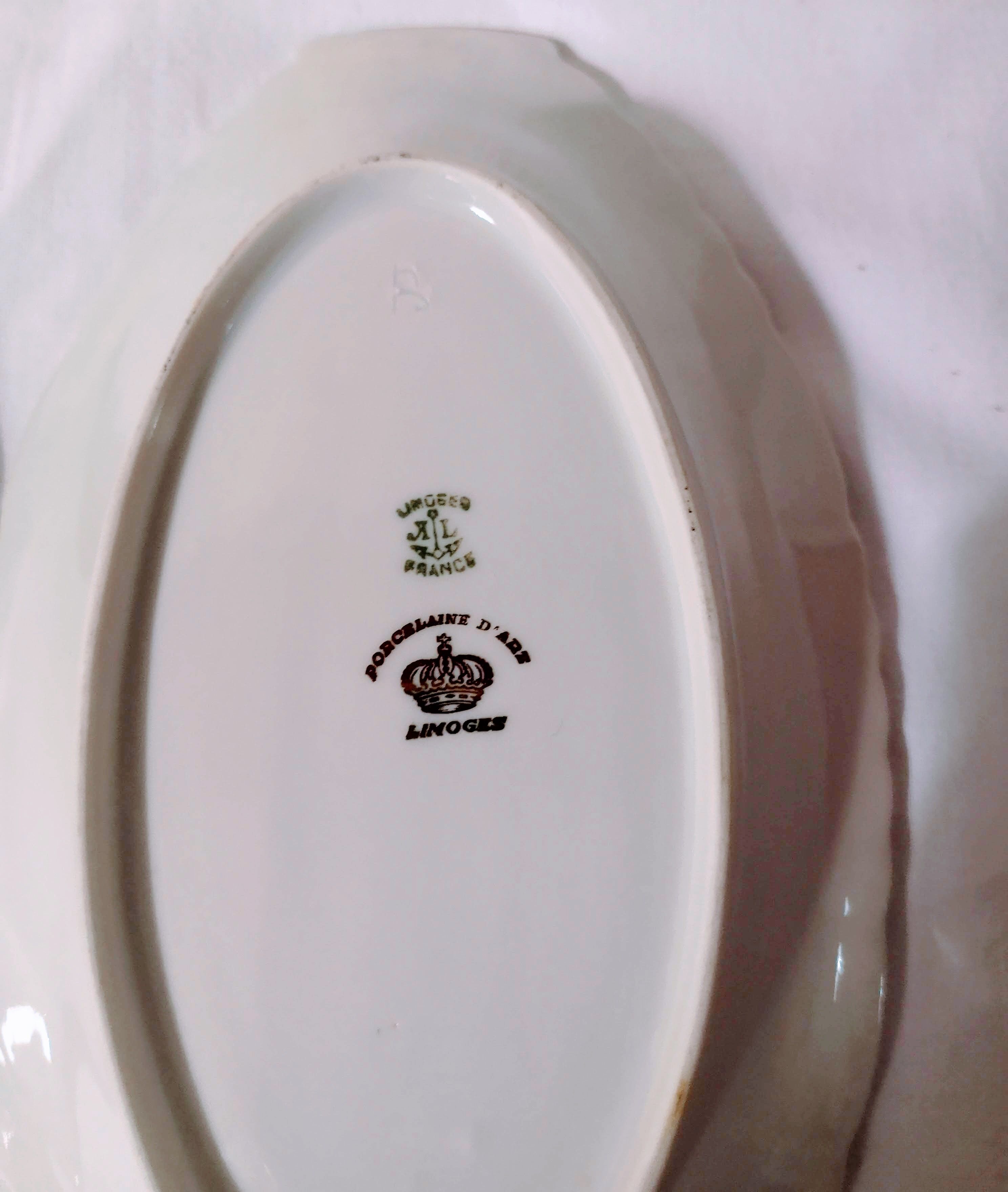 Duo of porcelain ravires art Limoges