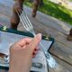 Christofle fork and spoon set in silver metal